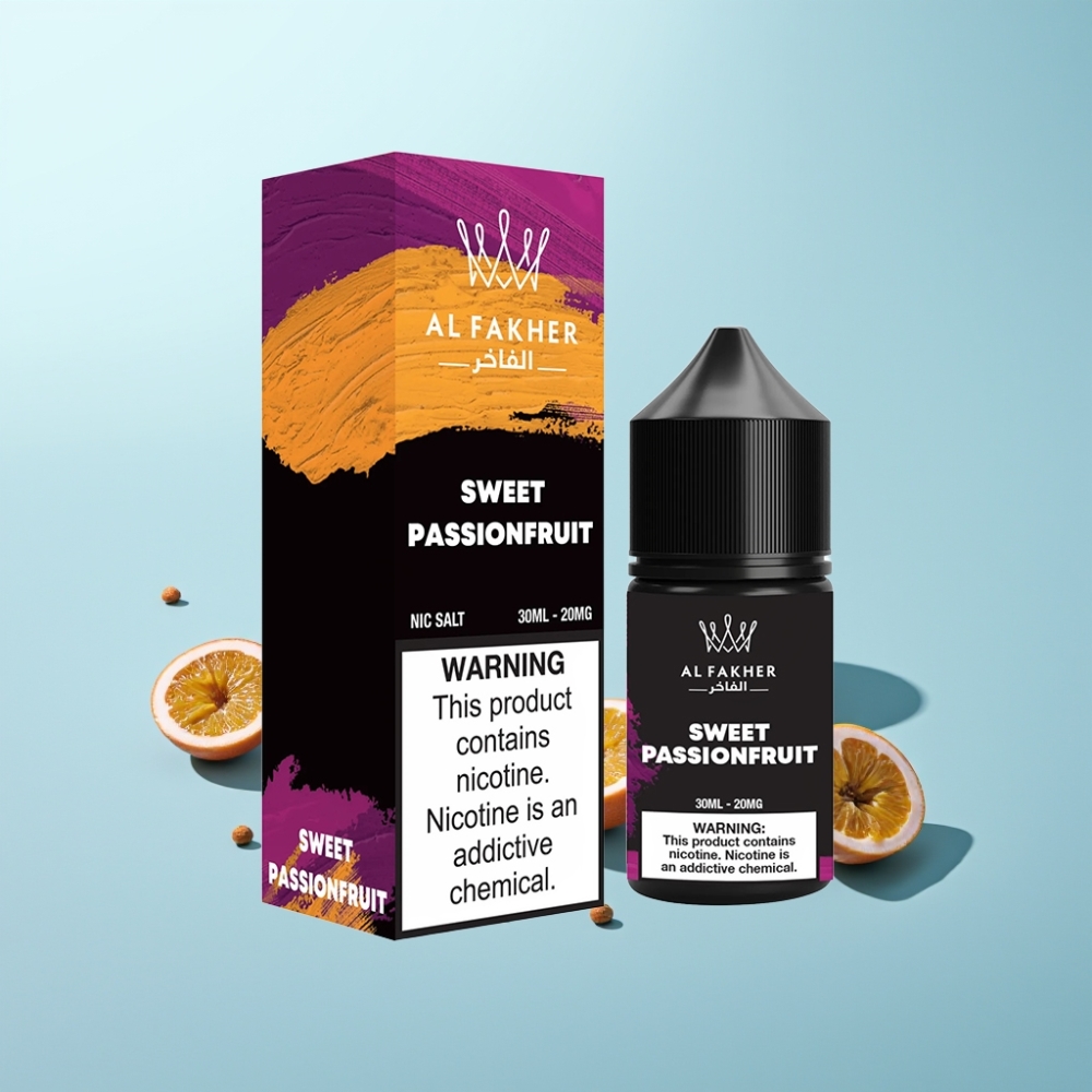 AL Fakher Nicotine Salt נוזל אלקטרוני 30ml 20MG פרי פסיון מתוק