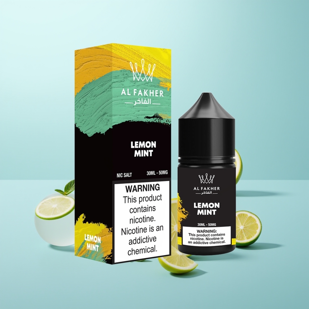AL Fakher Nicotine Salt נוזל אלקטרוני 30ml 50MG לימון נענע Pod Vape Pen Kit Compatible