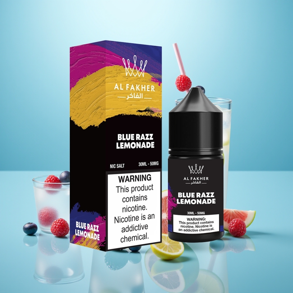 AL Fakher Nicotine Salt נוזל אלקטרוני 50MG לימונדת פטל כחול