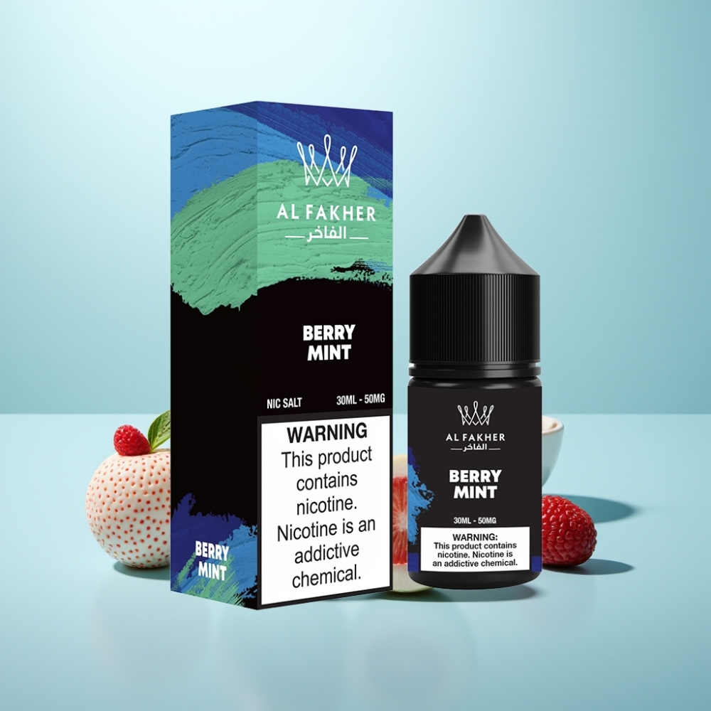 AL Fakher Nicotine Salt נוזל אלקטרוני 50MG טעם תות נענע
