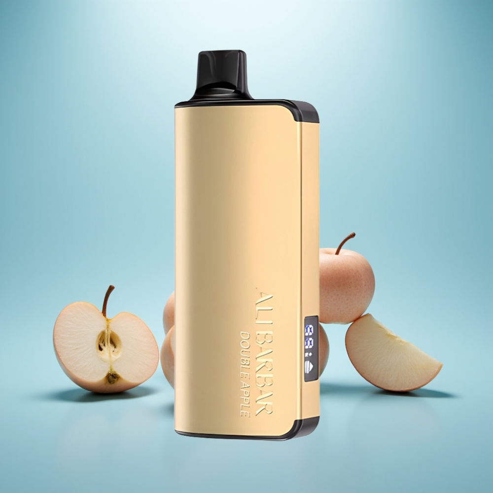 Alibarbar Ingot 9000 Puffs 22ml 2350mAh Double Apple LED Display Vape חד פעמי