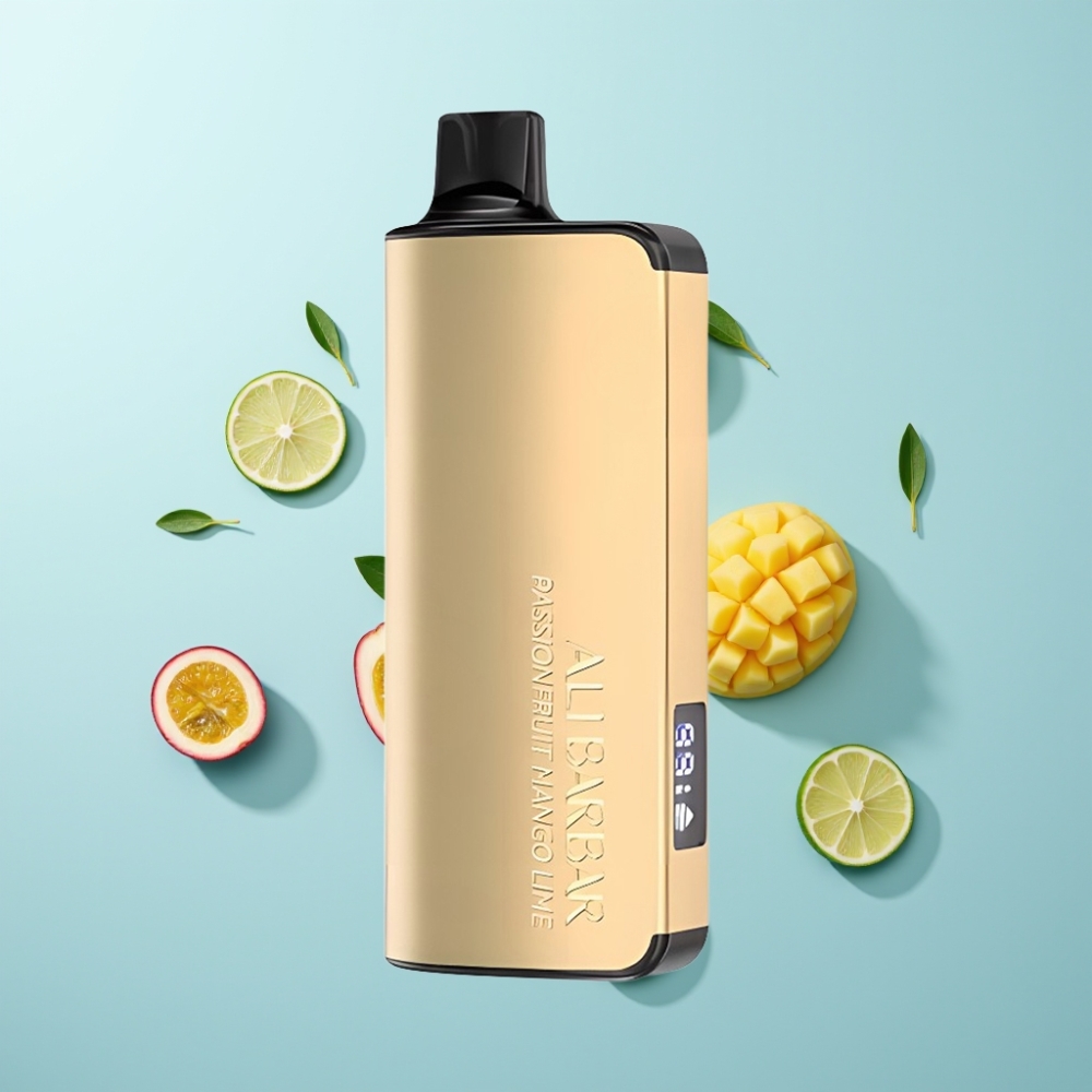 Alibarbar Ingot 9000 Puffs 22ml 2350mah Passionfruit Mango Lime LED Display