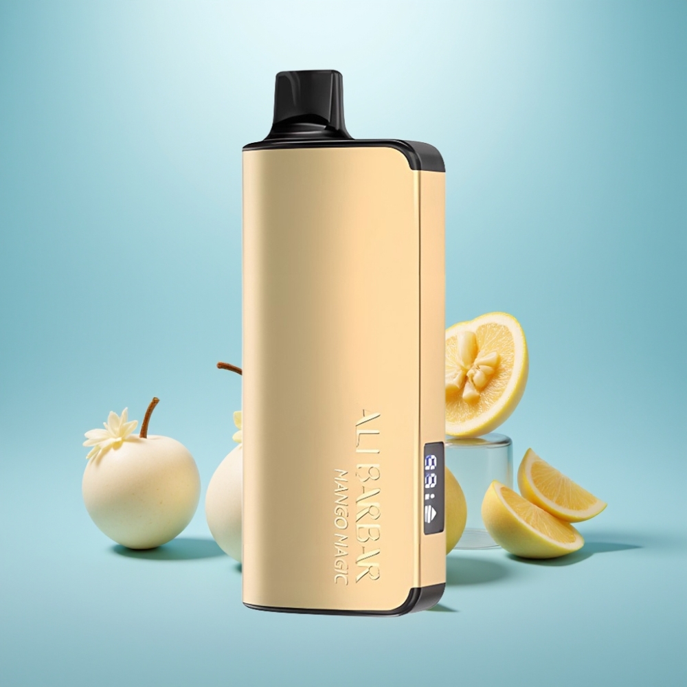 Alibarbar Ingot 9000 Puffs Vape חד פעמי Mango Magic 22ml 2350mAh LED Display