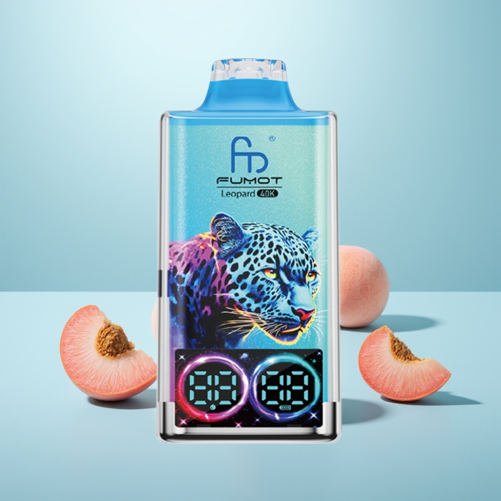 Fumot Leopard 40K Puffs Vape חד פעמי Peach Berry Dual Mesh Type-C 700mAh