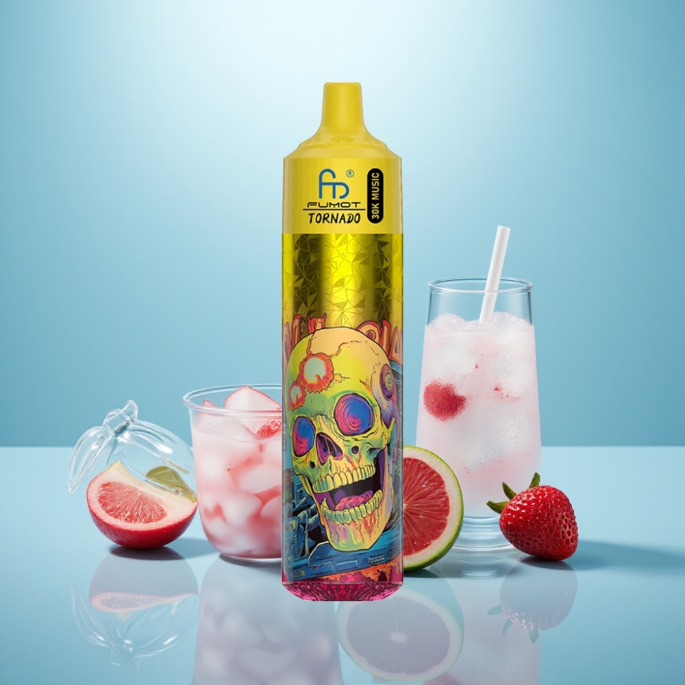 Fumot RandM Tornado 30000 Puffs 30mL 2%/5% 1.0 Ohm 600mAh LED דובדבן קולה