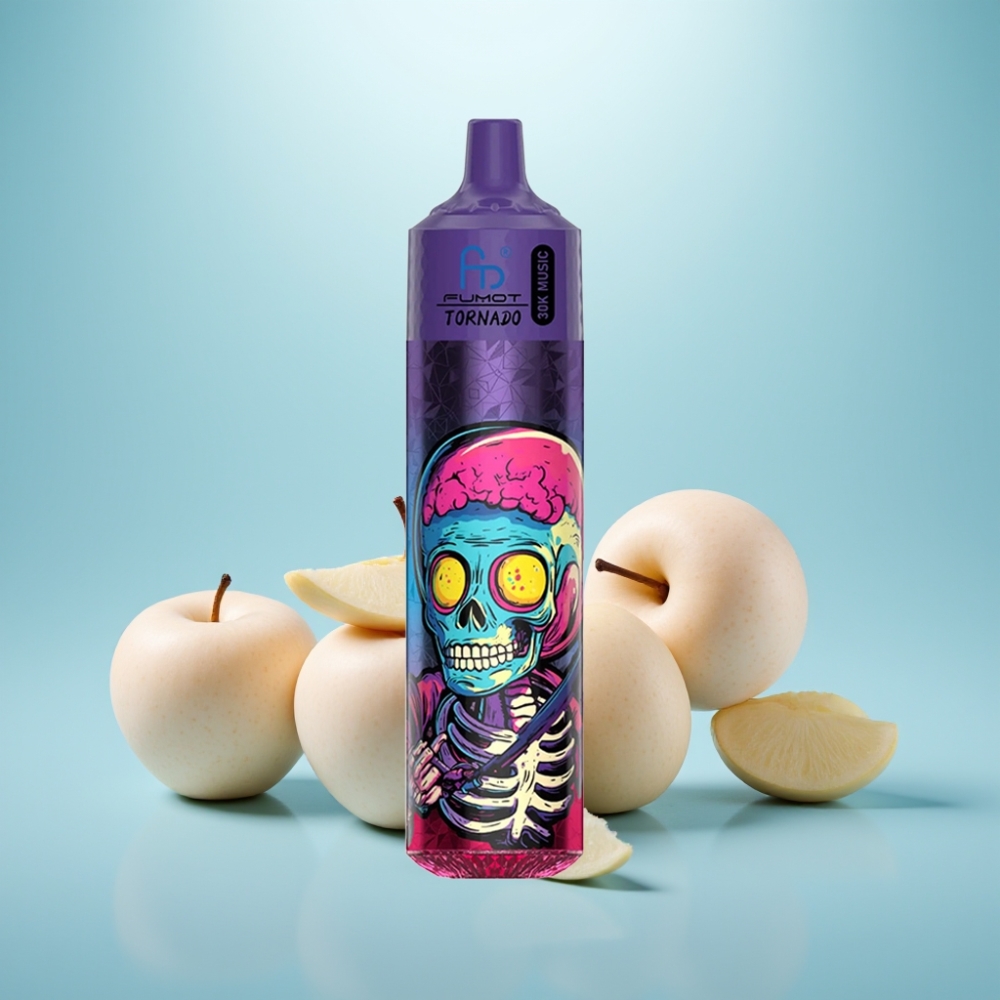 Fumot RandM Tornado 30000 Puffs 30mL 5% 1.0 Ohm Triple Apple (תפוח משולש)
