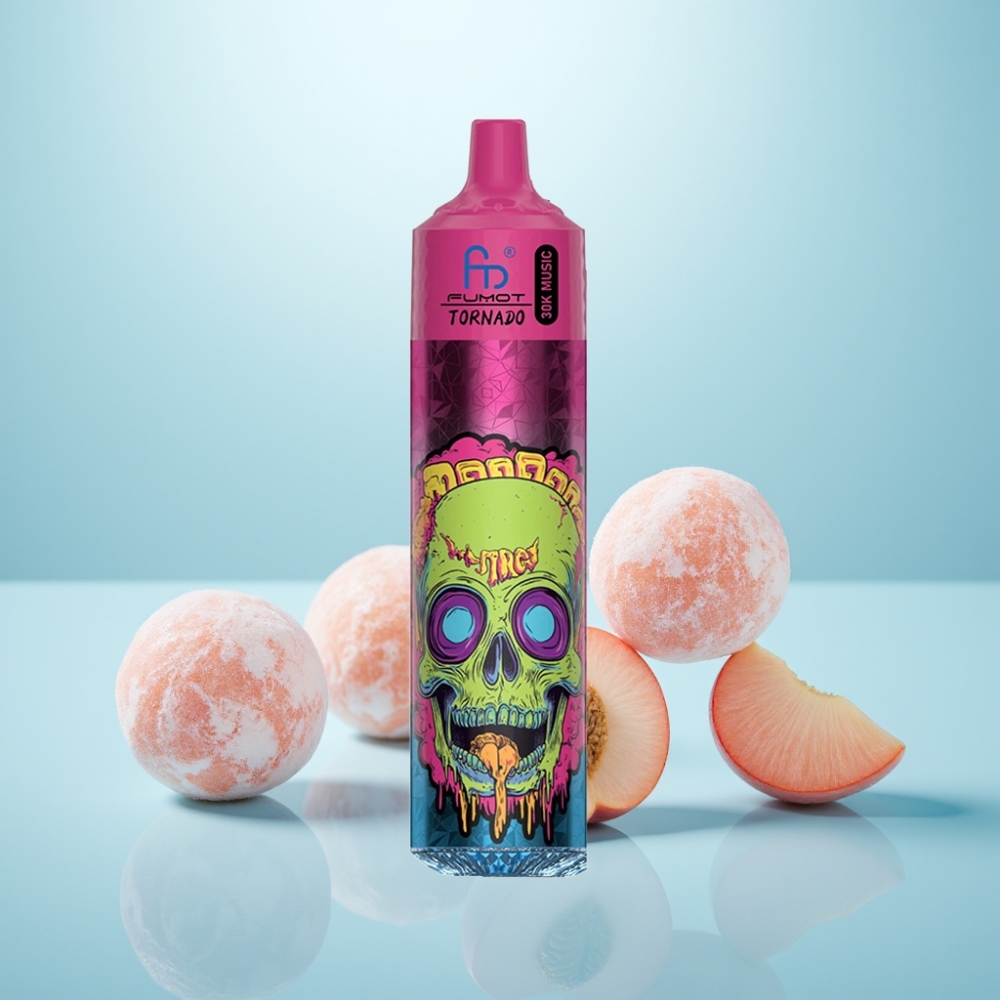 Fumot RandM Tornado 30000 Puffs 30mL 5% 1.0Ω Peach Ice