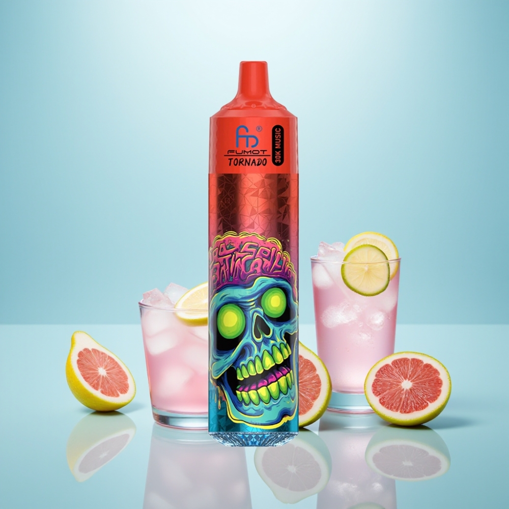 Fumot RandM Tornado 30000 Puffs 30mL 5% Pink Lemonade LED Display