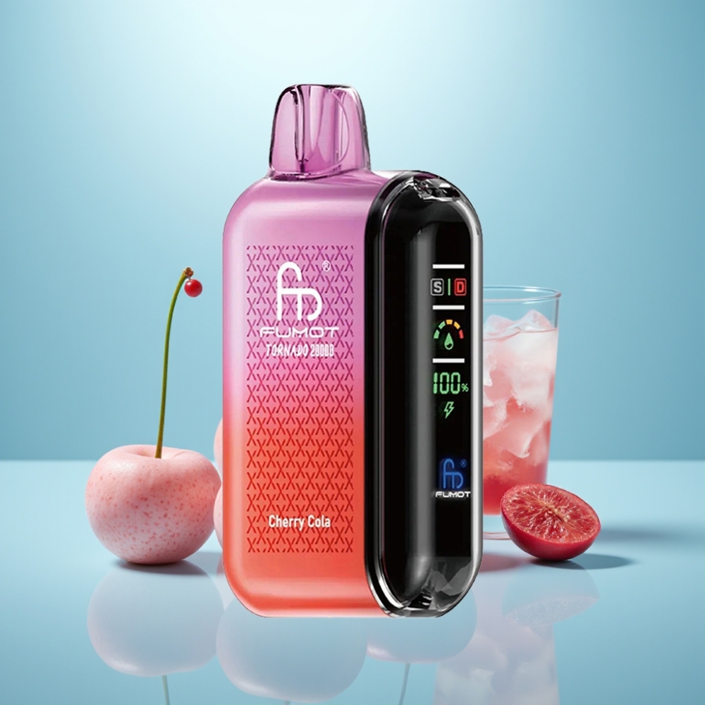 Fumot Tornado 20000 Puffs Dual Mesh 20ml Smart Display Cherry Cola