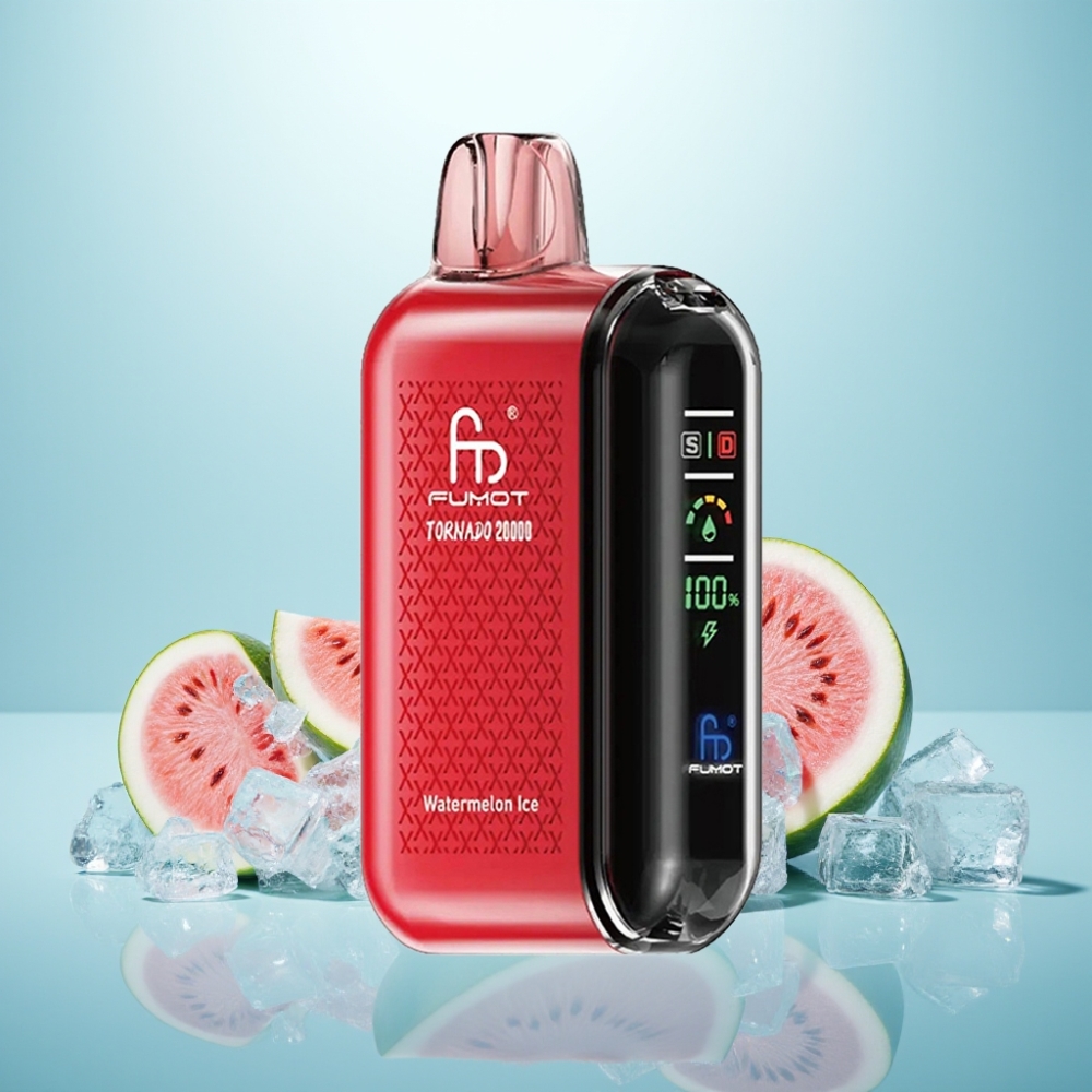 Fumot Tornado 20000 Puffs Dual Mesh Coil Smart Display אבטיח קר