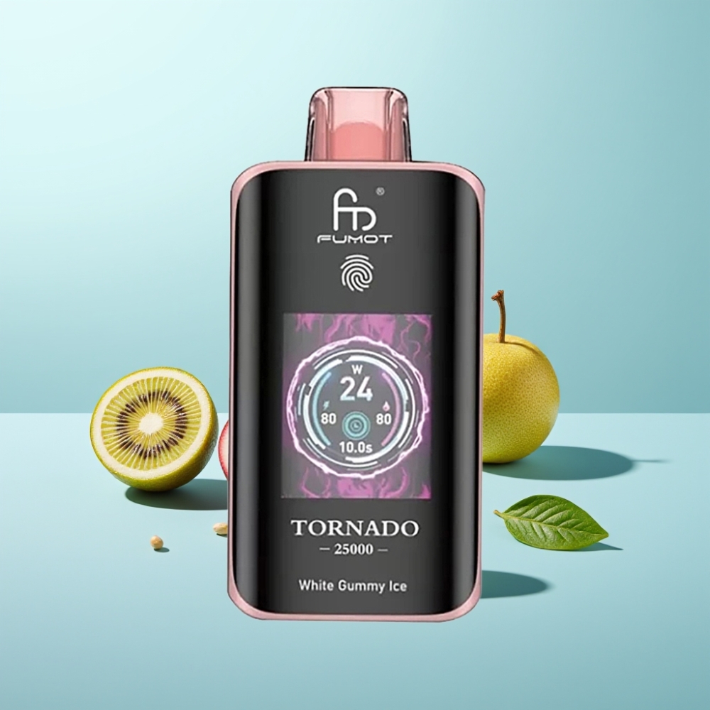 Fumot Tornado 25000 Puffs HD Screen 700mAh Type-C Kiwi Passion Fruit Guava
