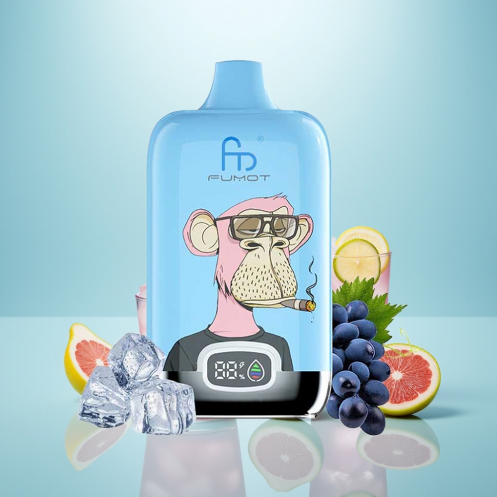 Fumot Tornado Digital Box 12000 Puffs 20ml Pink Lemonade Vape חד פעמי