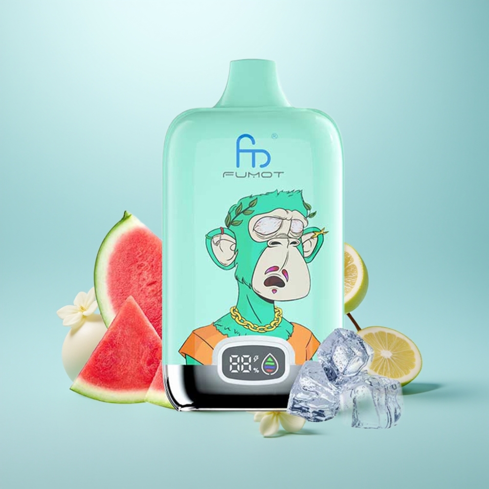 Fumot Tornado Digital Box 12000 Puffs Vape חד פעמי 20ml 550mAh Cool Mint