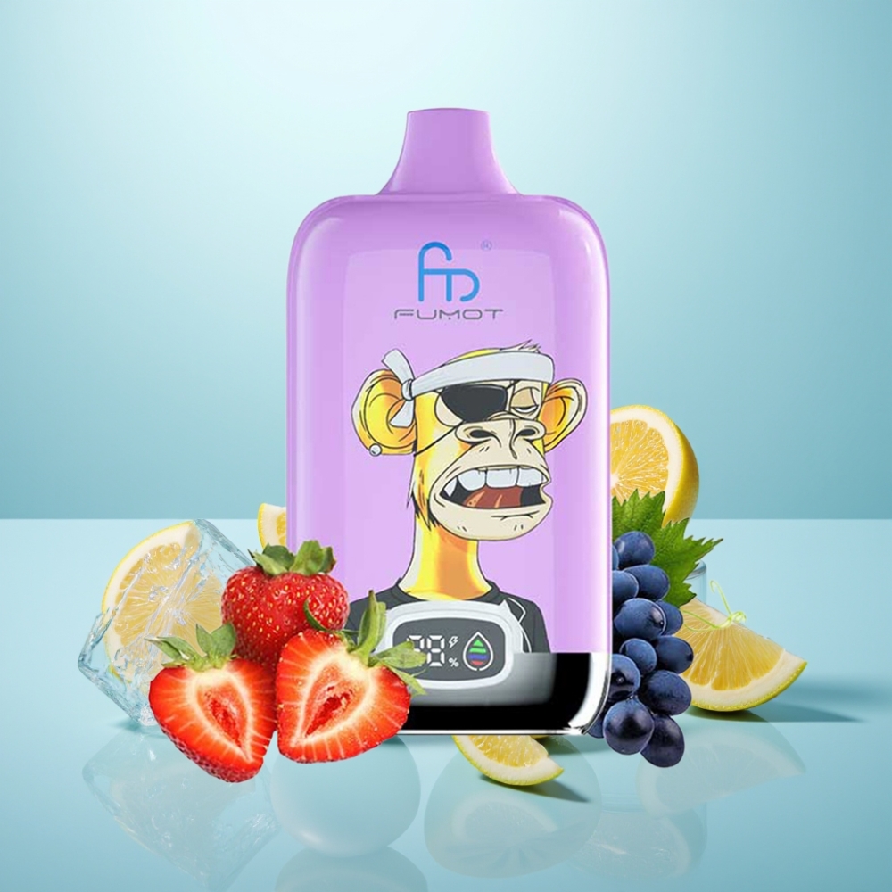 Fumot Tornado Digital Box 12000 Puffs Vape חד פעמי מנגו על קרח עם סוללה נטענת 550mAh