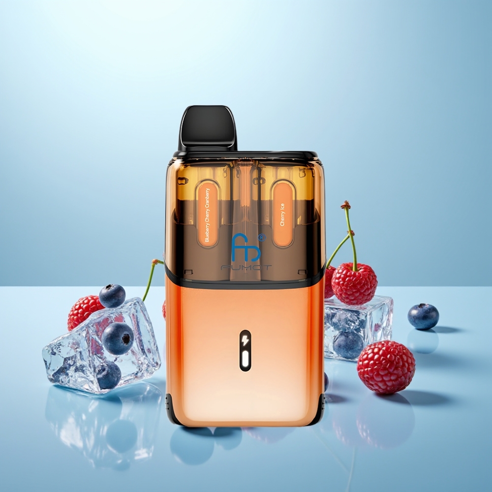 Fumot Ultra T32000 32000 Puffs Vape חד פעמי 800mAh Type-C טעינה מהירה Advanced Mesh Coil תפוח עץ דובדבן חמוציות - דובדבן קר