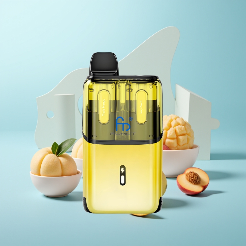Fumot Ultra T32000 Vape חד פעמי 32000 Puffs 800mAh Type-C Advanced Mesh Triple Mango - Juicy Peach