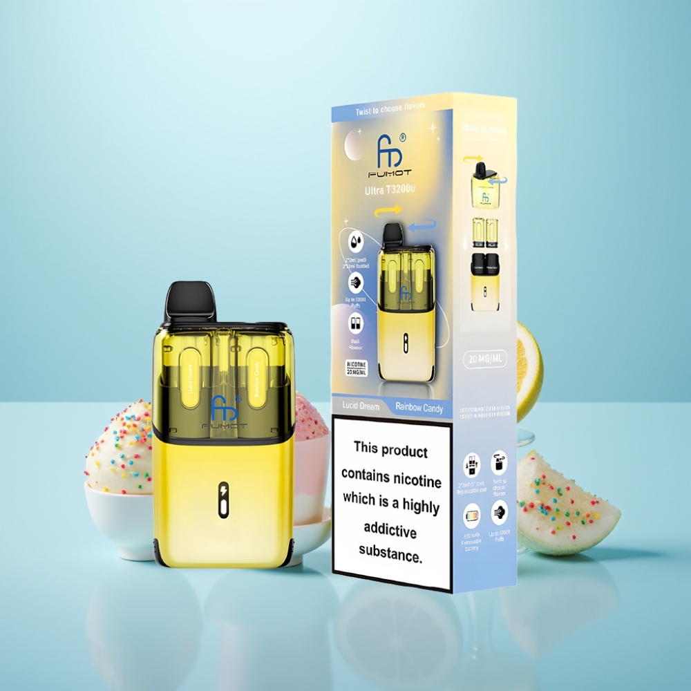 Fumot Ultra T32000 Vape חד פעמי 32000 Puffs 800mAh Type-C Dream Rainbow - חלום קשת