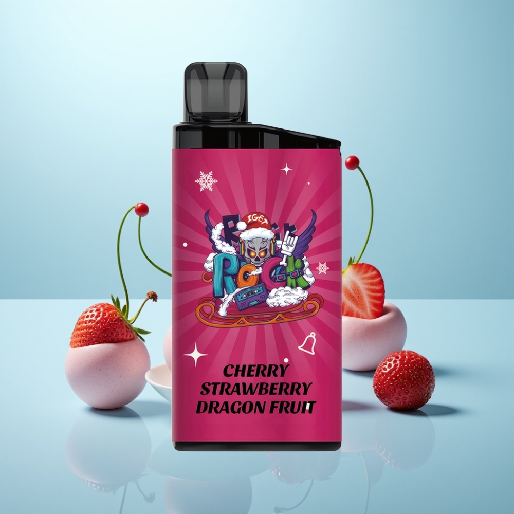 IGET Bar 3500 Puffs 1400mAh תות דובדבן פיטאיה