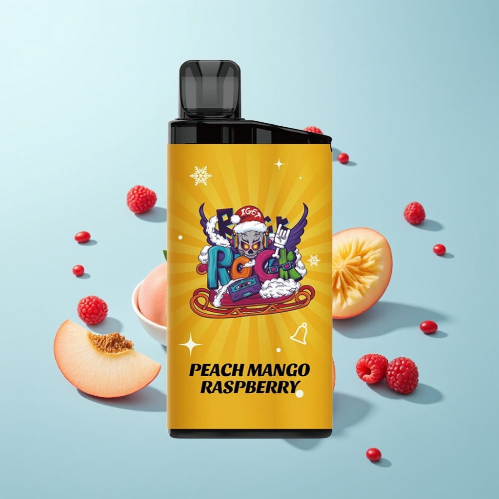 IGET Bar 3500 Puffs 1.2 Ohm Mesh 1400mAh אפרסק מנגו פטל