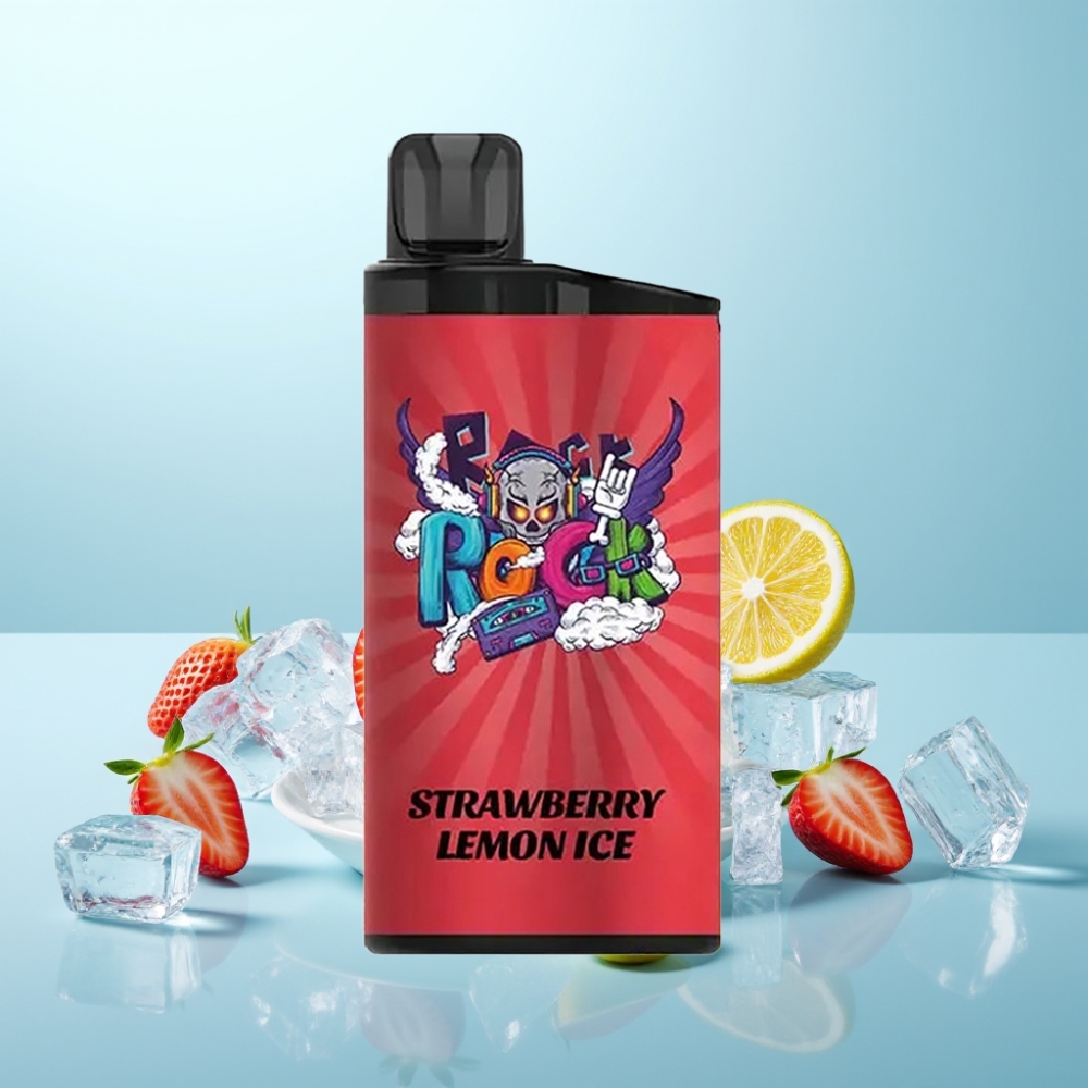 IGET Bar 3500 Puffs Vape חד פעמי תות לימון קרח - 1.2 Ohm Mesh, 1400mAh, 78g