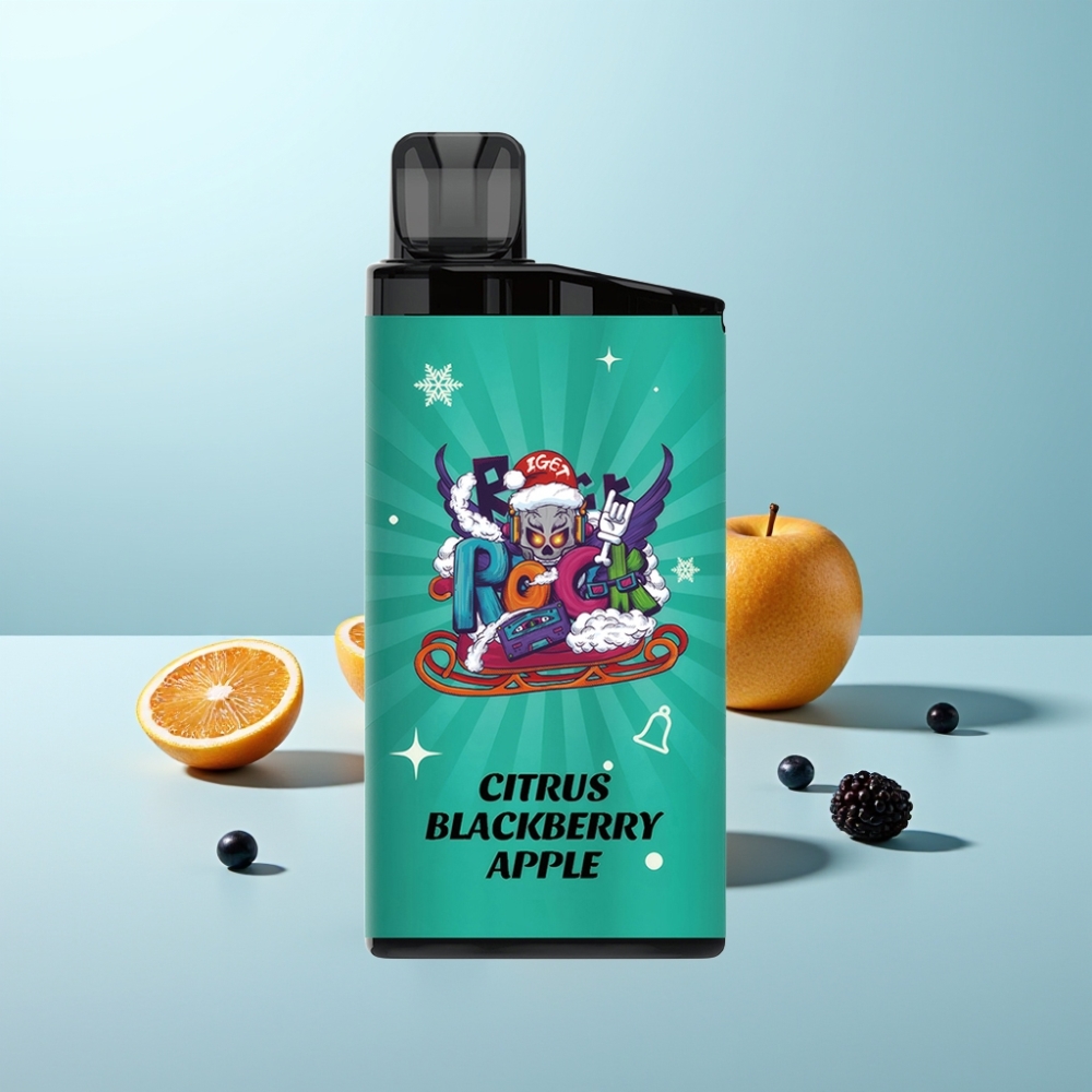 IGET Bar 3500 Puffs Vape חד פעמי 1.2 Ohm Mesh 1400mAh תפוז פטל שחור תפוח