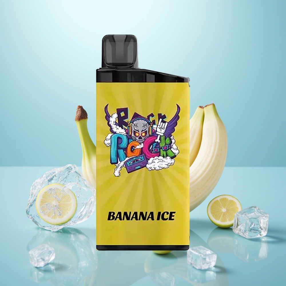 IGET Bar 3500 Puffs Vape חד פעמי בננה קרח Mesh Coil 1400mAh PC+ALU