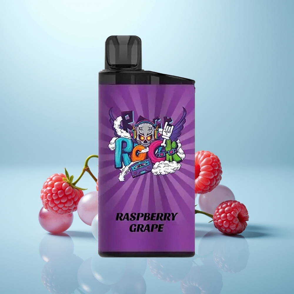 IGET Bar 3500 Puffs Vape חד פעמי פטל ענב with 1.2 Ohm Mesh Coil 1400mAh