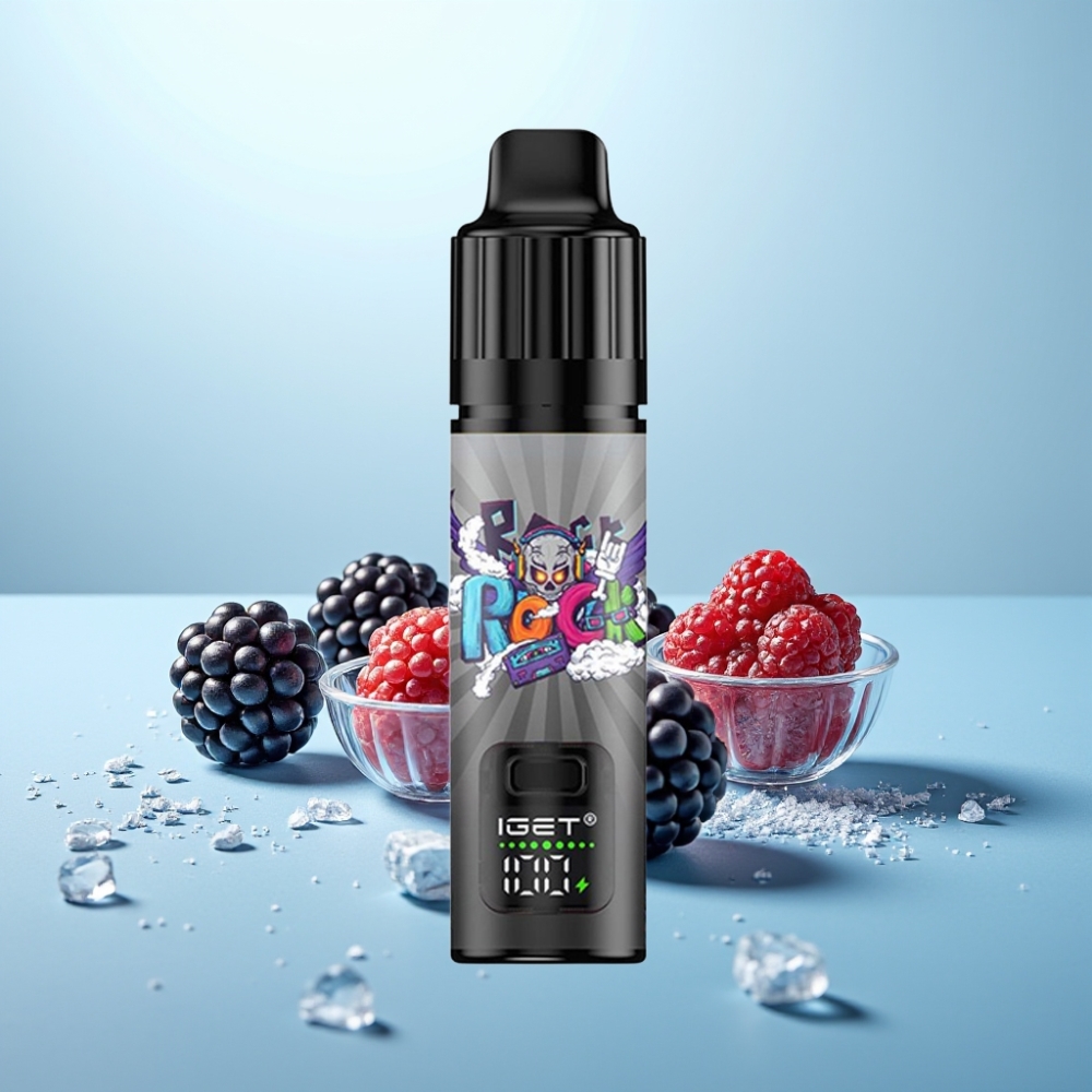 IGET BAR PLUS S3 POD 10000 Puffs 18ml 5% נִיקוֹטִין Blackberry Ice Vape חד פעמי