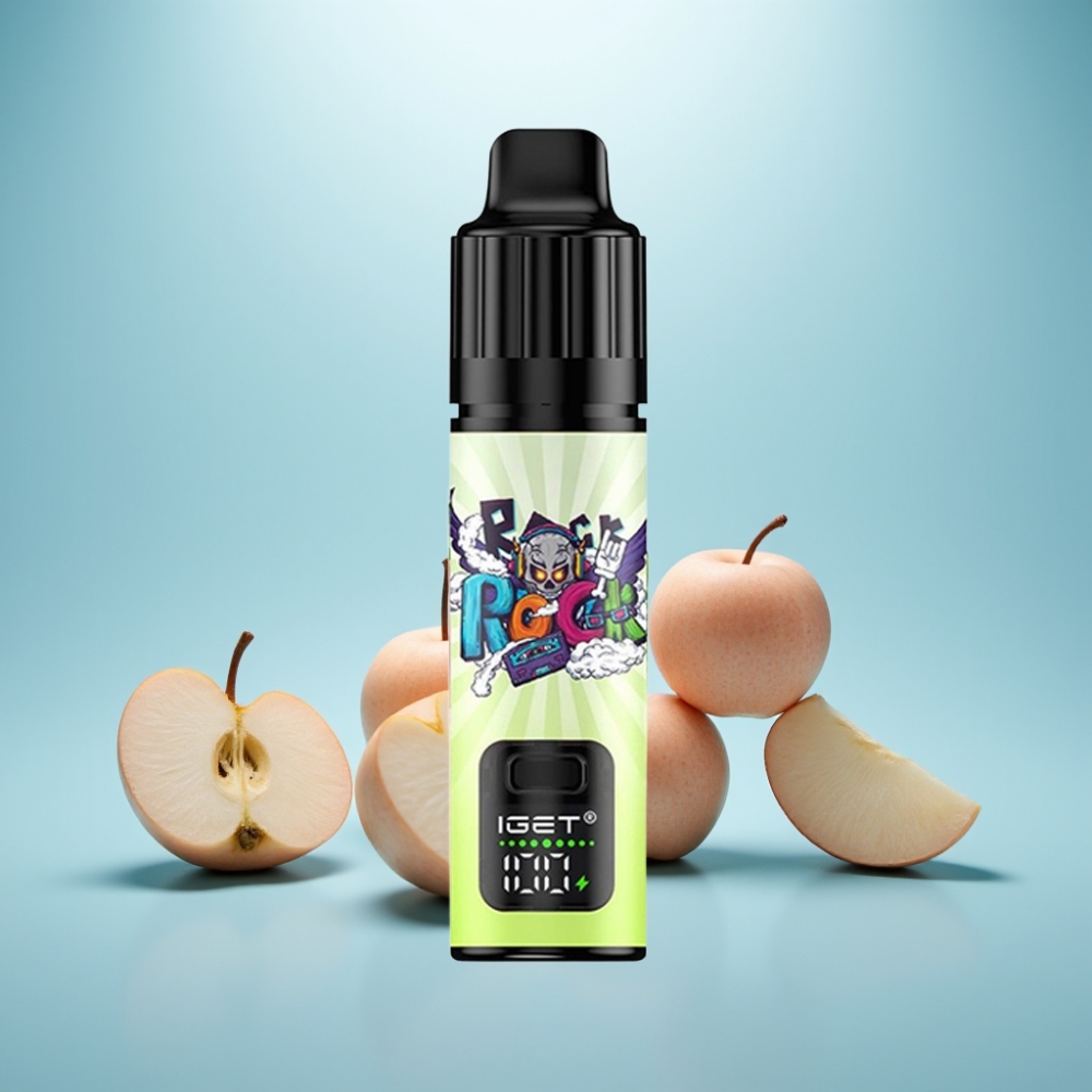 IGET BAR PLUS S3 POD 10000 Puffs Vape חד פעמי 18ml 5% Double Apple תפוח כפול