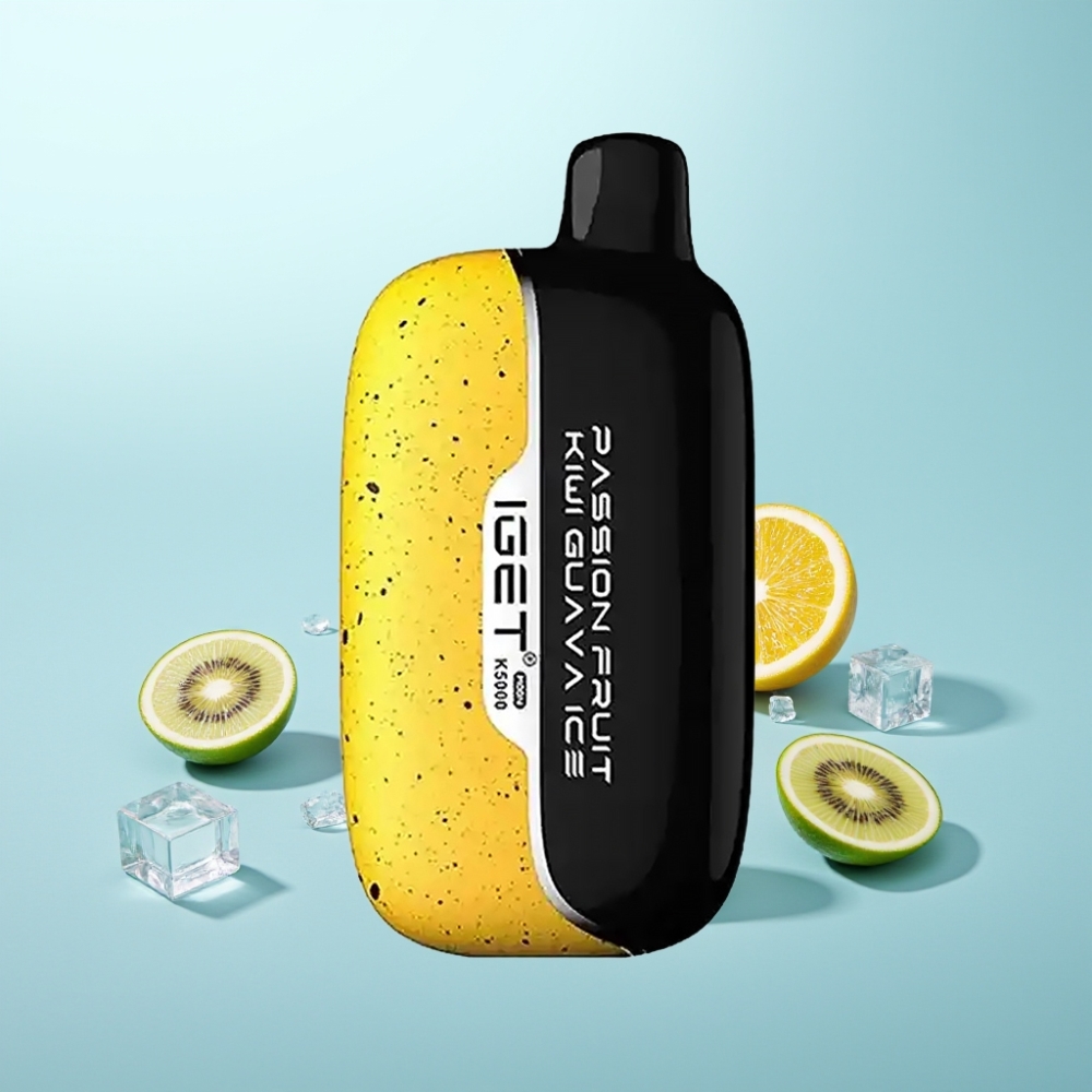 IGET Moon K5000 Puffs Vape חד פעמי 81.5g Passion Fruit Kiwi Guava Ice