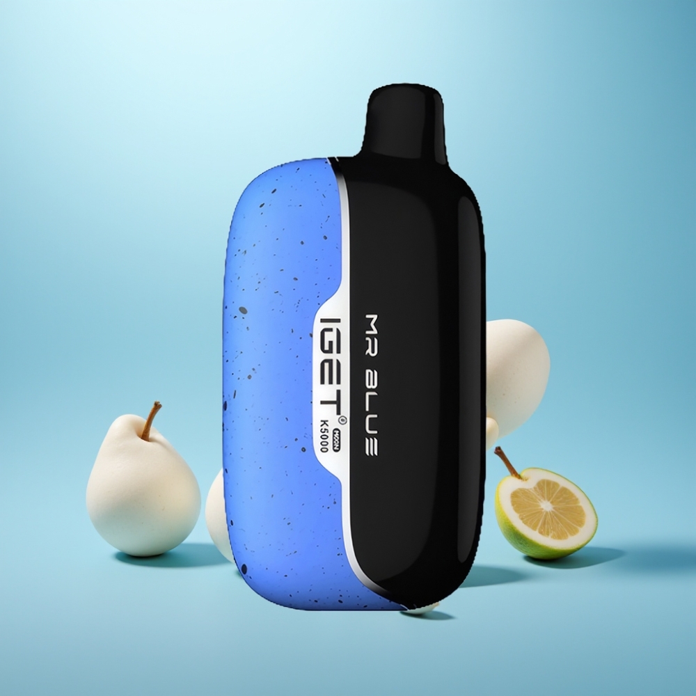 IGET Moon K5000 Puffs Vape חד פעמי Mr Blue 81.5g PC Mesh Coil 1.35 Ohm