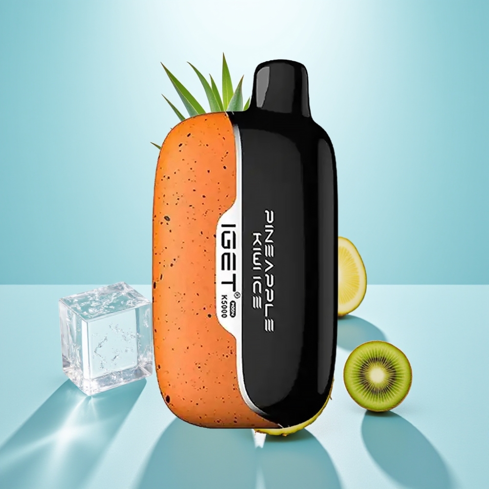 IGET Moon K5000 Puffs Vape חד פעמי אננס קיווי קרח – PC, 1.35 Ohm Mesh, 81.5g