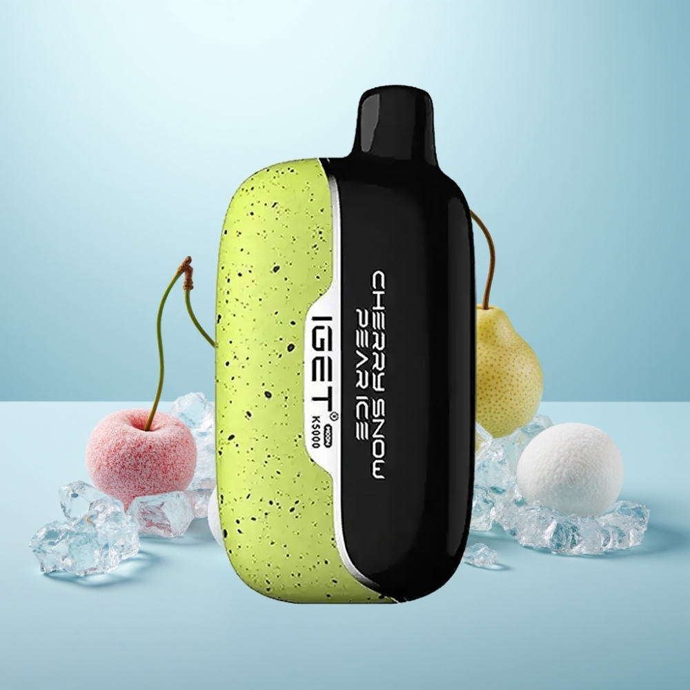 IGET Moon K5000 Puffs Vape חד פעמי דובדבן שלג אגס קרח PC Mesh Coil 1.35 Ohm