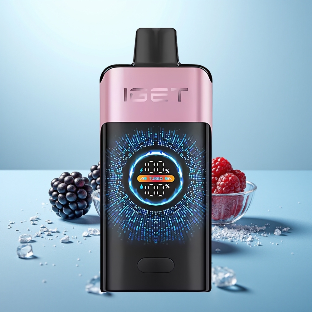 IGET ONE 12000 Puffs Vape חד פעמי 2700mAh Dual Mesh Blackberry Ice
