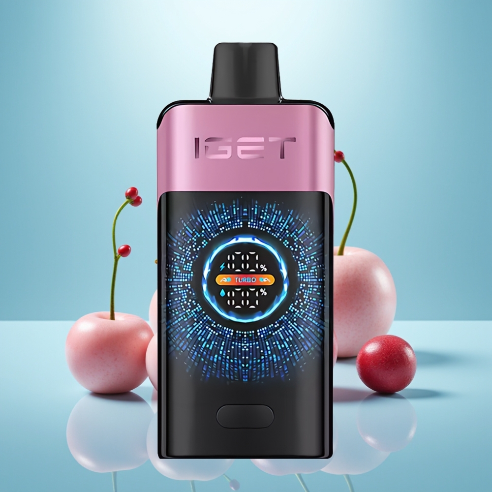 IGET ONE 12000 Puffs Vape חד פעמי Cherry Monster עם 2700mAh ומסך צבעוני גדול