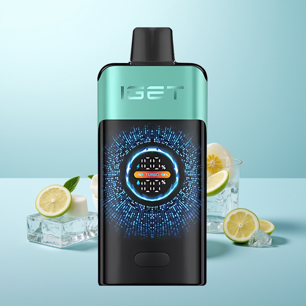 IGET ONE 12000 Puffs Vape חד פעמי Spring Mint Ice 2700mAh Dual Mesh Screen