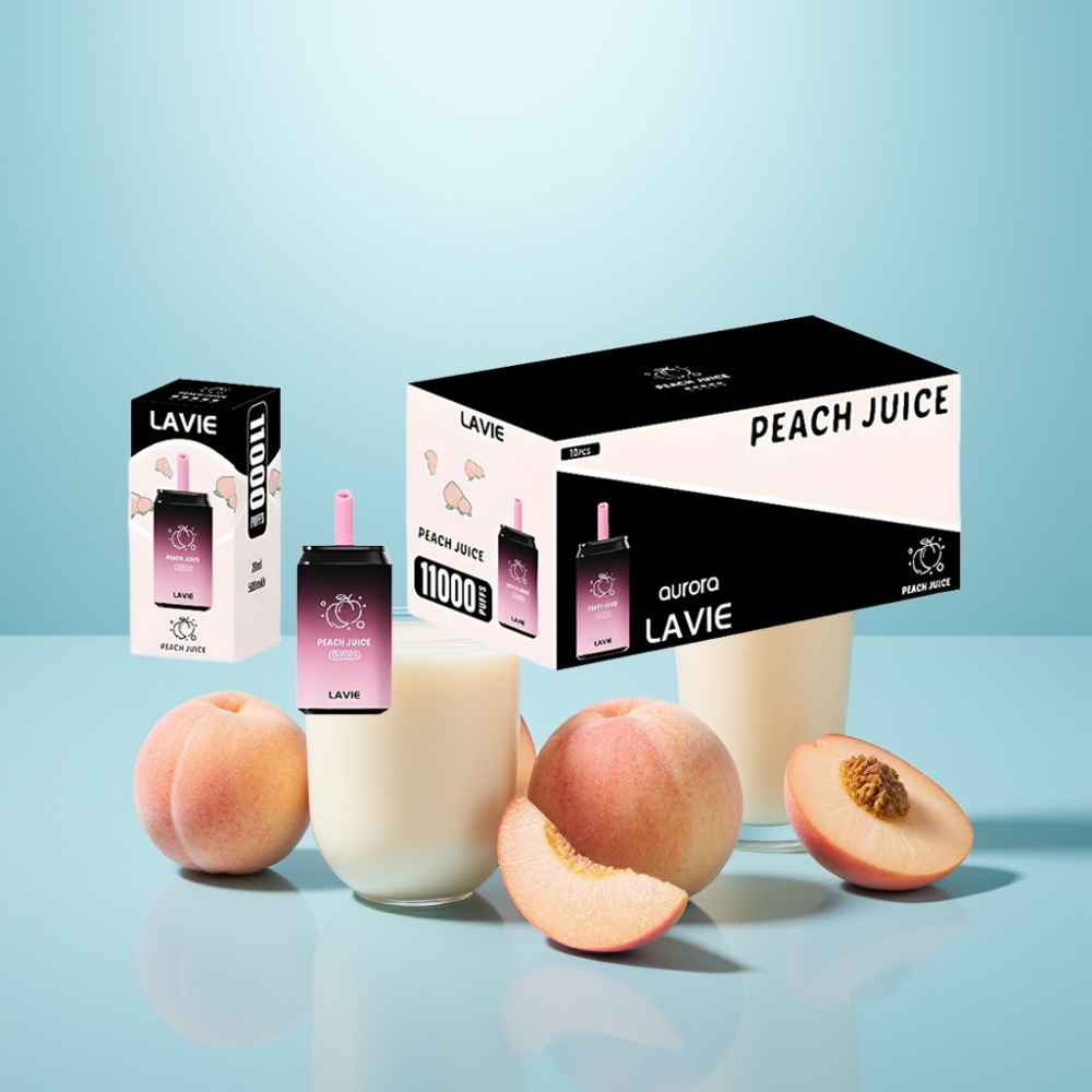 LAVIE Aurora 11000 Puffs Peach Juice Vape חד פעמי 22ML 650mAh Type C