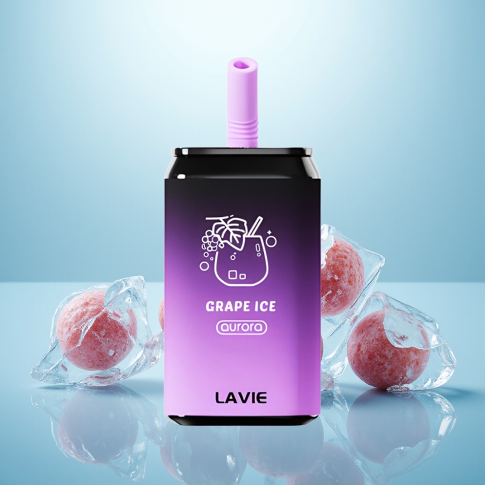 LAVIE Aurora 11000 Puffs Vape חד פעמי 22ML 5% Type C Grape Ice