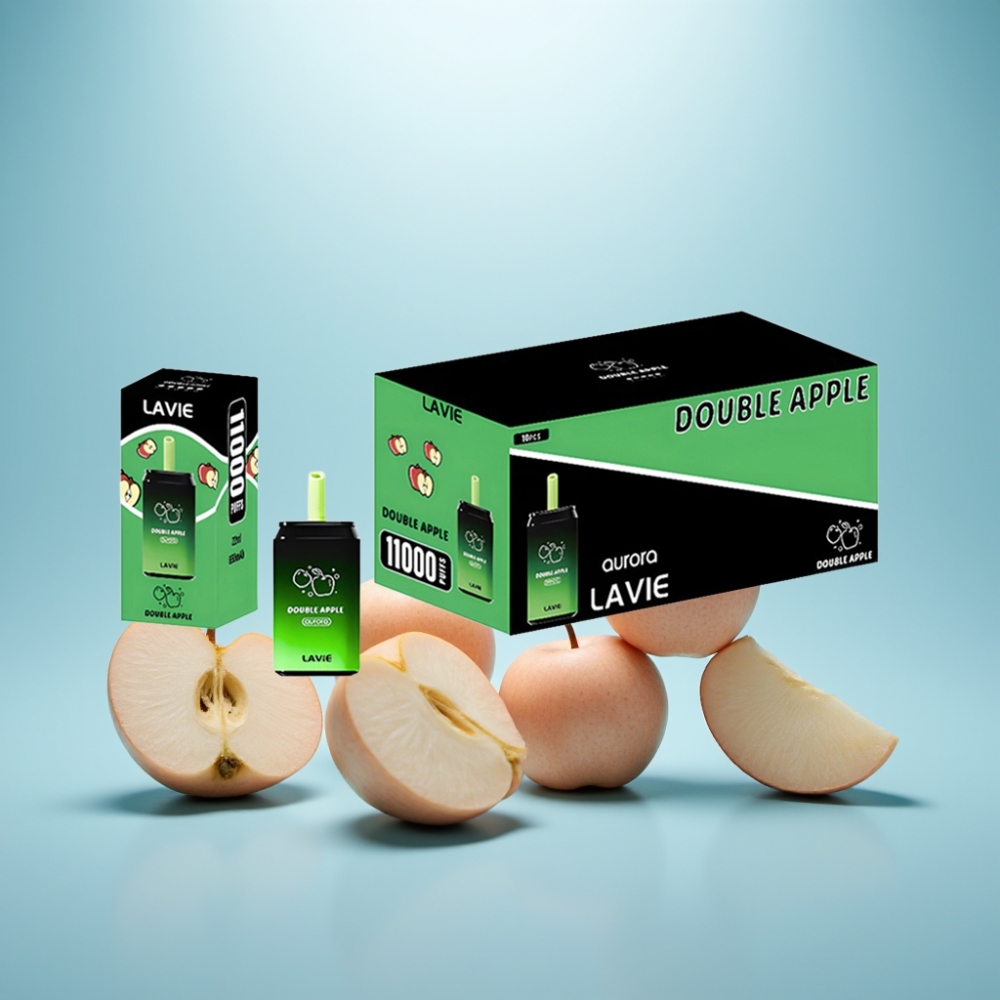 LAVIE Aurora 11000 Puffs Vape חד פעמי Double Apple 22ML 650mAh Type C