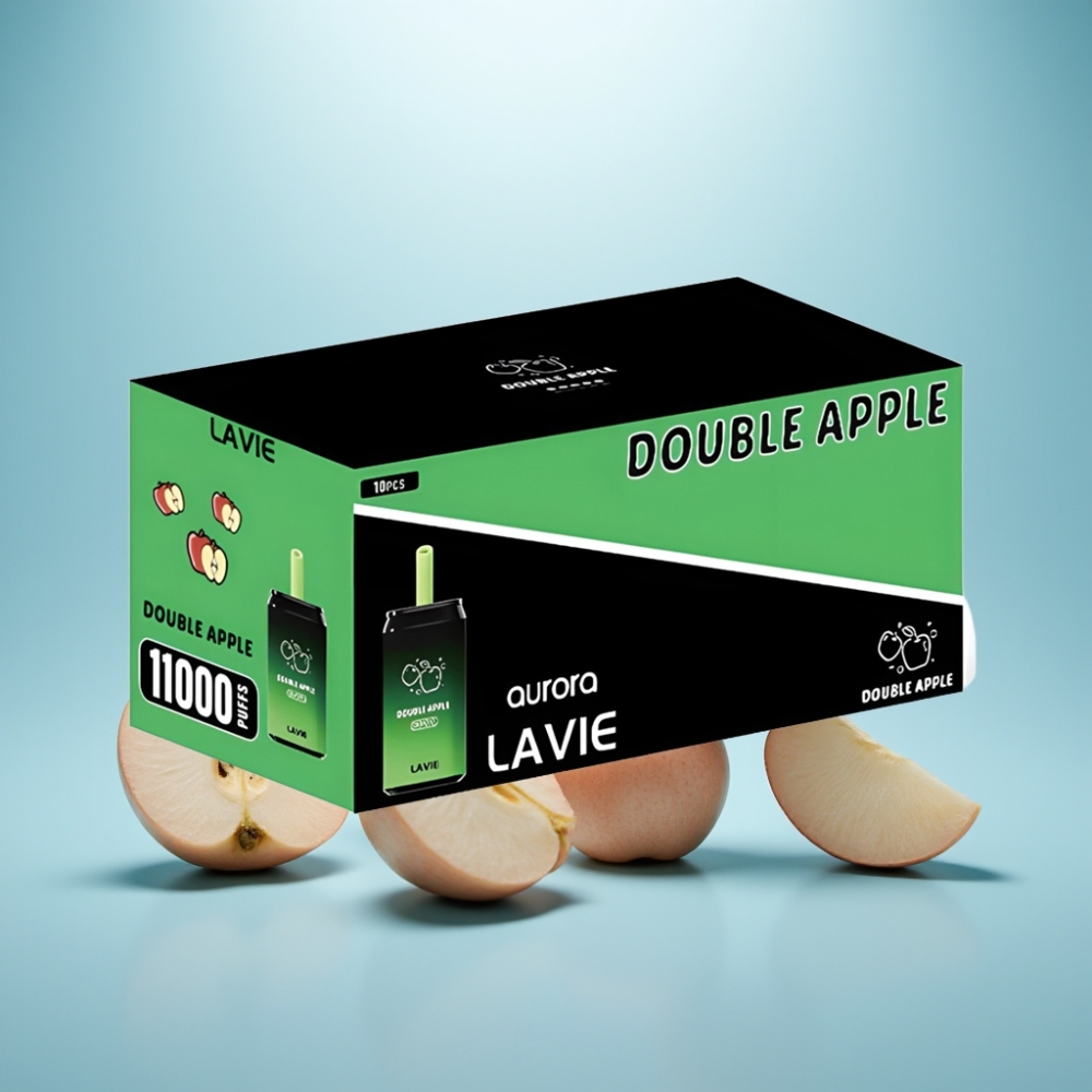 LAVIE Aurora 11000 Puffs Vape חד פעמי Double Apple 22ML 650mAh Type C