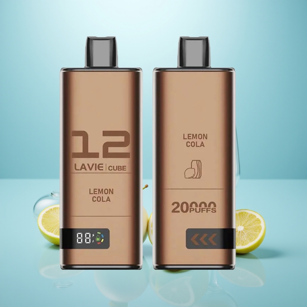 Lavie Cube 20000 Puffs Vape חד פעמי לימון קולה 28ML 600mAh Type C