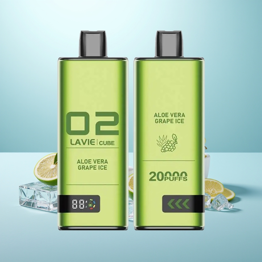 Lavie Cube 20000 Puffs Vape חד פעמי Type C 28ML אלוי ענבים קרח