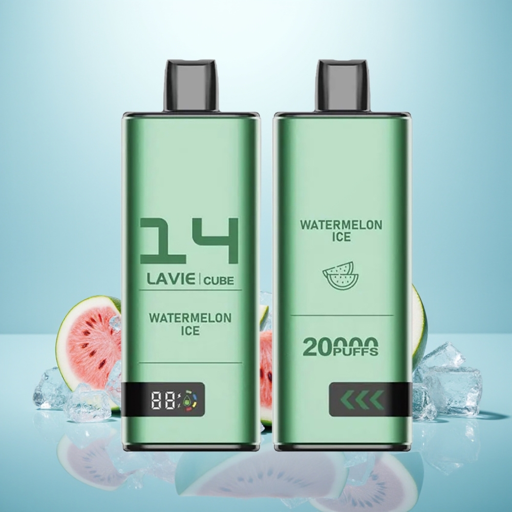 Lavie Cube 20000 Puffs Vape חד פעמי Watermelon Ice 28ML 600mAh Type C