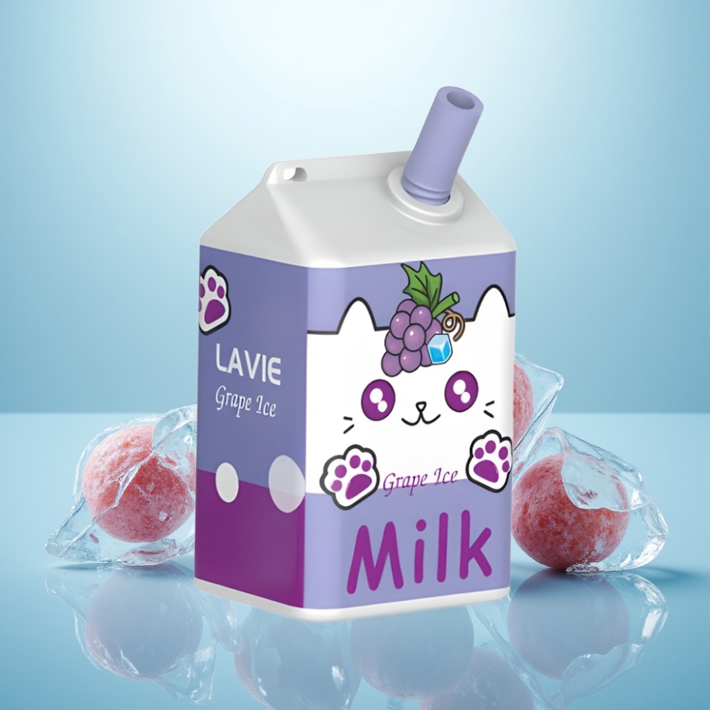 LAVIE Milk 7000 Puffs Vape חד פעמי ענבים קפוא 16ML 600mAh Type C