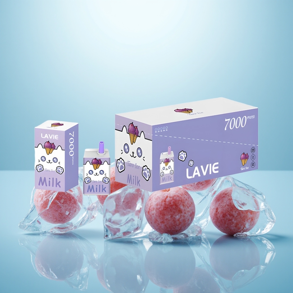 LAVIE Milk 7000 Puffs Vape חד פעמי ענבים קפוא 16ML 600mAh Type C