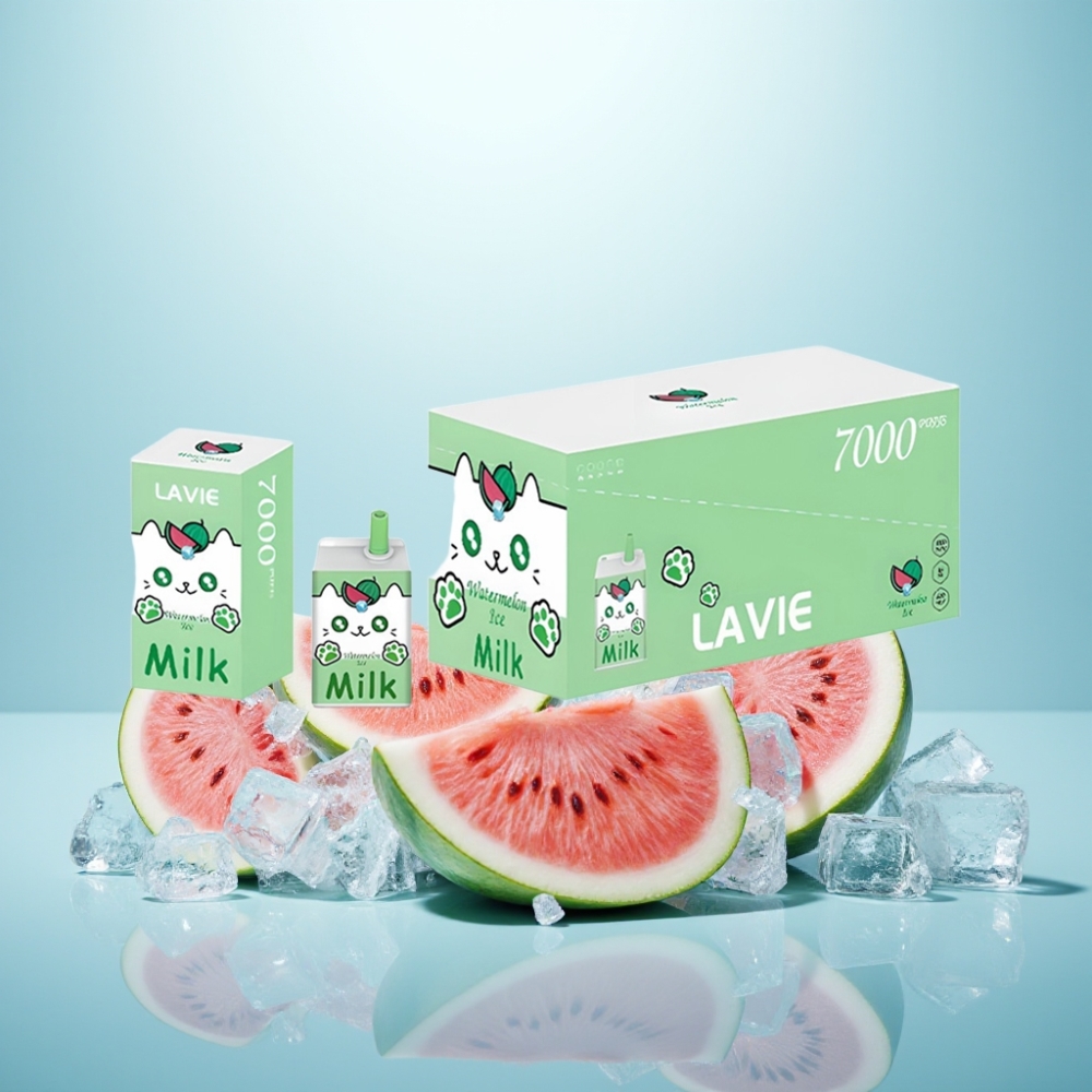 LAVIE Milk 7000 Puffs Vape חד פעמי אבטיח קרח 16ML 600mAh Type C