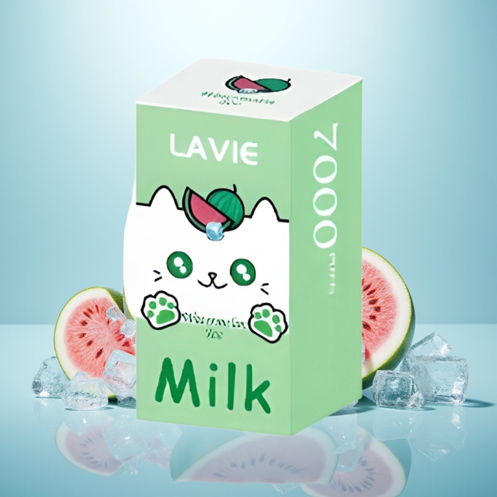 LAVIE Milk 7000 Puffs Vape חד פעמי אבטיח קרח 16ML 600mAh Type C
