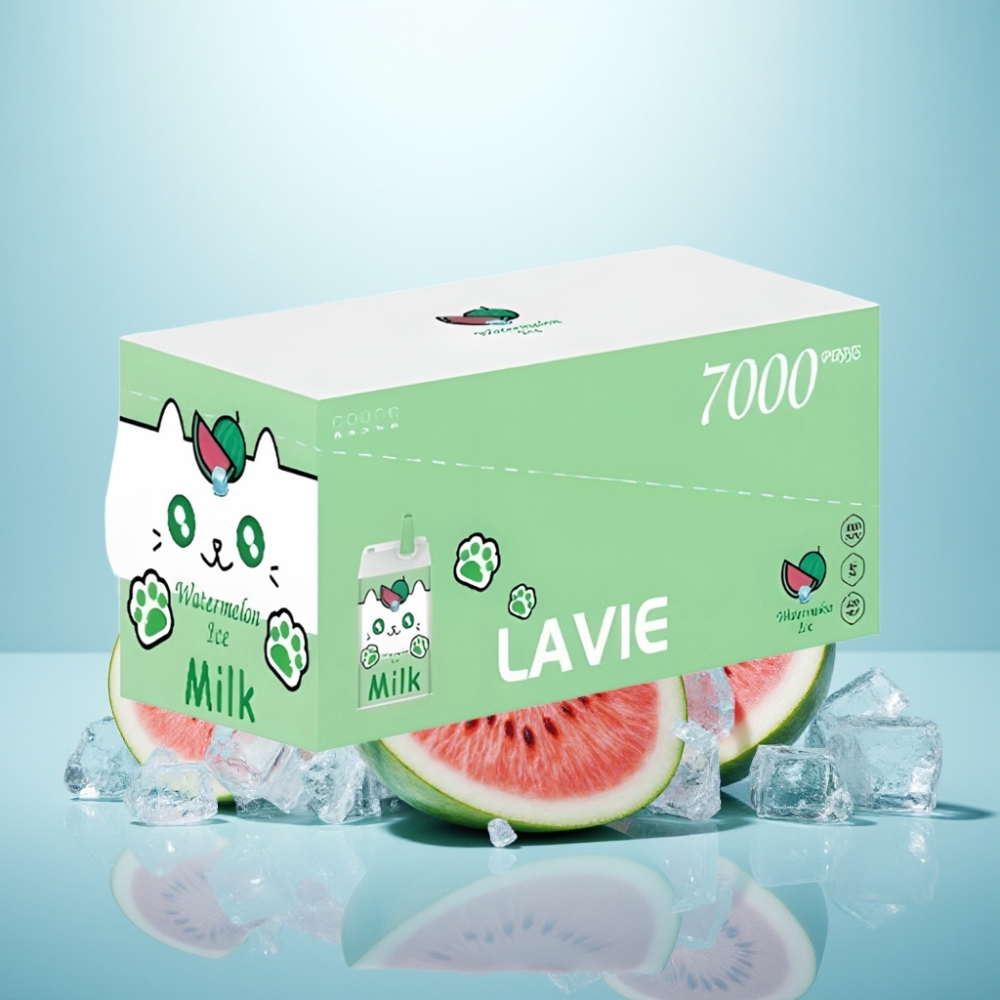 LAVIE Milk 7000 Puffs Vape חד פעמי אבטיח קרח 16ML 600mAh Type C