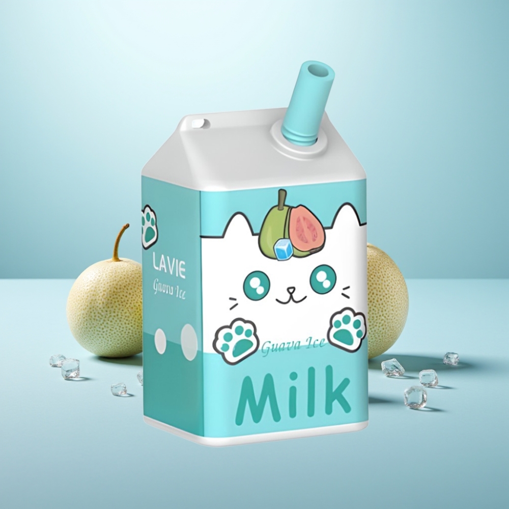 LAVIE Milk 7000 Puffs Vape חד פעמי 16ML 600mAh Type C גויאבה קרח