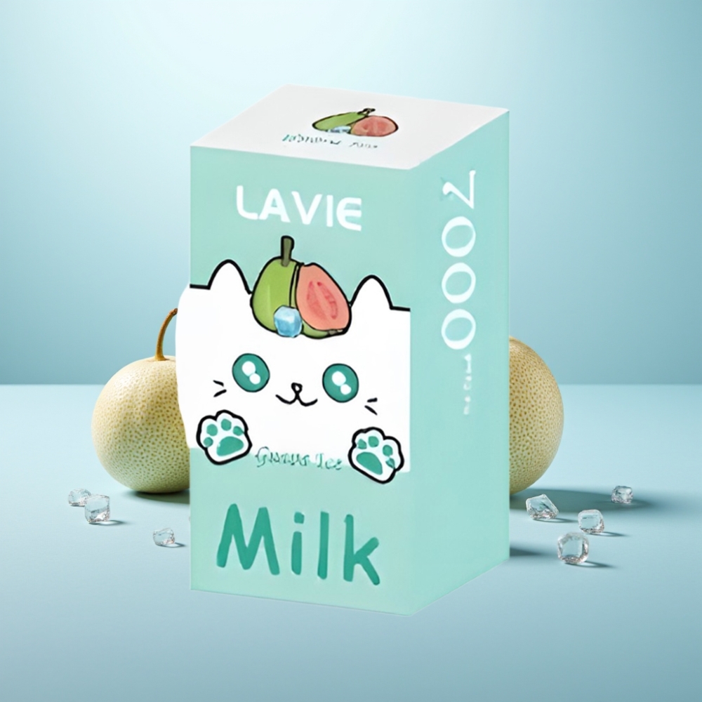 LAVIE Milk 7000 Puffs Vape חד פעמי 16ML 600mAh Type C גויאבה קרח